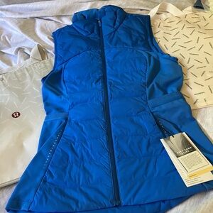 NWT Lululemon Down For It All Vest, Sz 6, Pipedream Blue